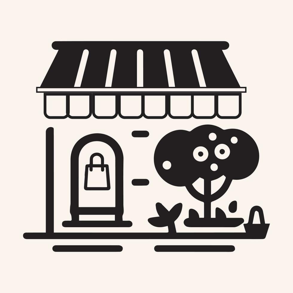 Shopping and Ecommerce Vector Icons - Black and White