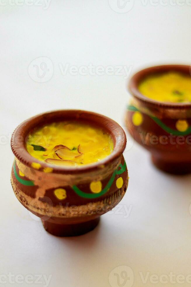 Flavoured MilkBadam Milk, A preperation of Milk with Almonds and Saffron. photo