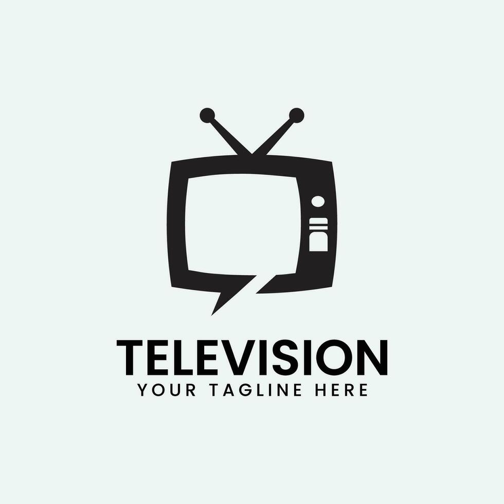 vector illustration analogue retro television with antenna channel and signal selector