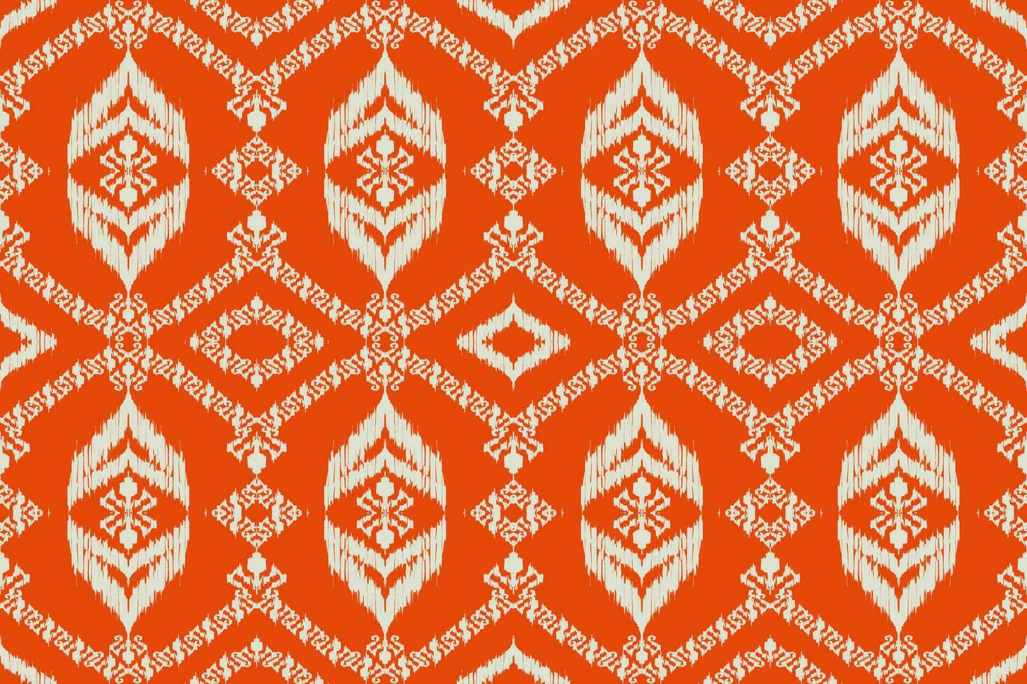 Ikat paisley embroidery on the fabric in Indonesia,India and asian countries.geometric ethnic oriental seamless pattern.Aztec style. illustration.design for texture,fabric,clothing,wrapping,carpet. vector