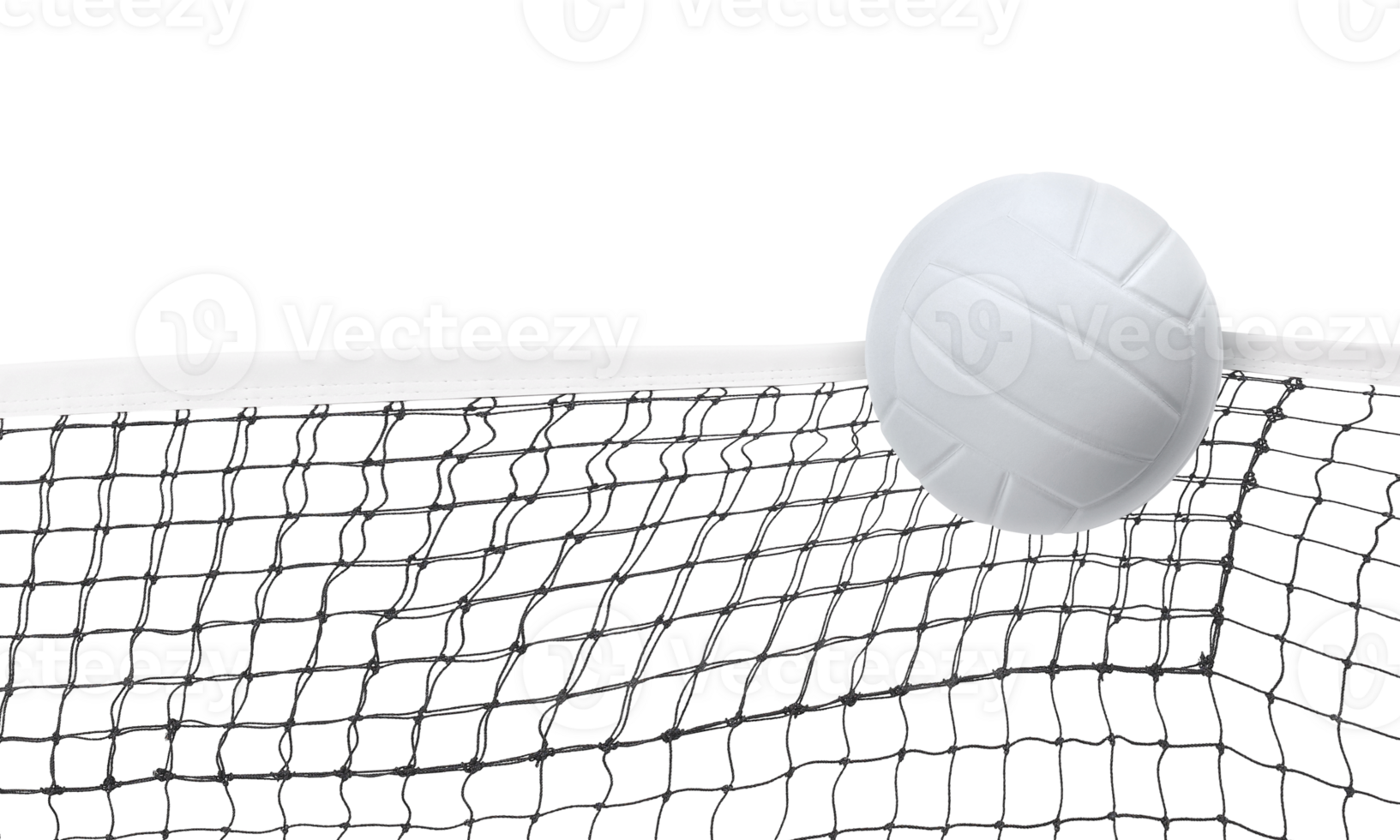 Volleyball in the net Isolated PNG transparent