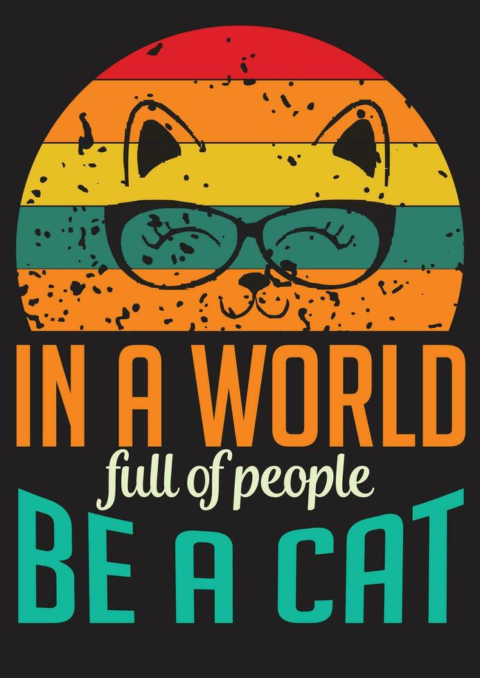 CAT T SHIRT DESIGN vector