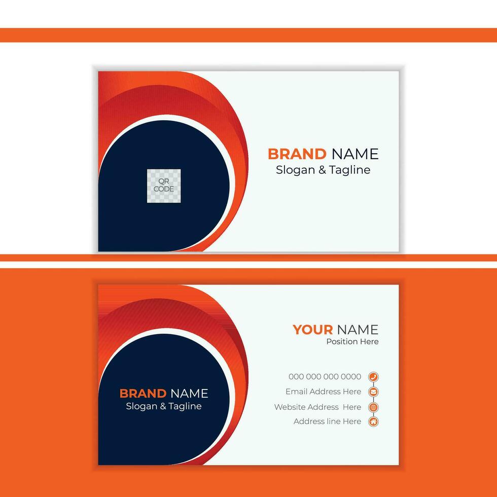 Elegant and Corporate Business Card Vector Template