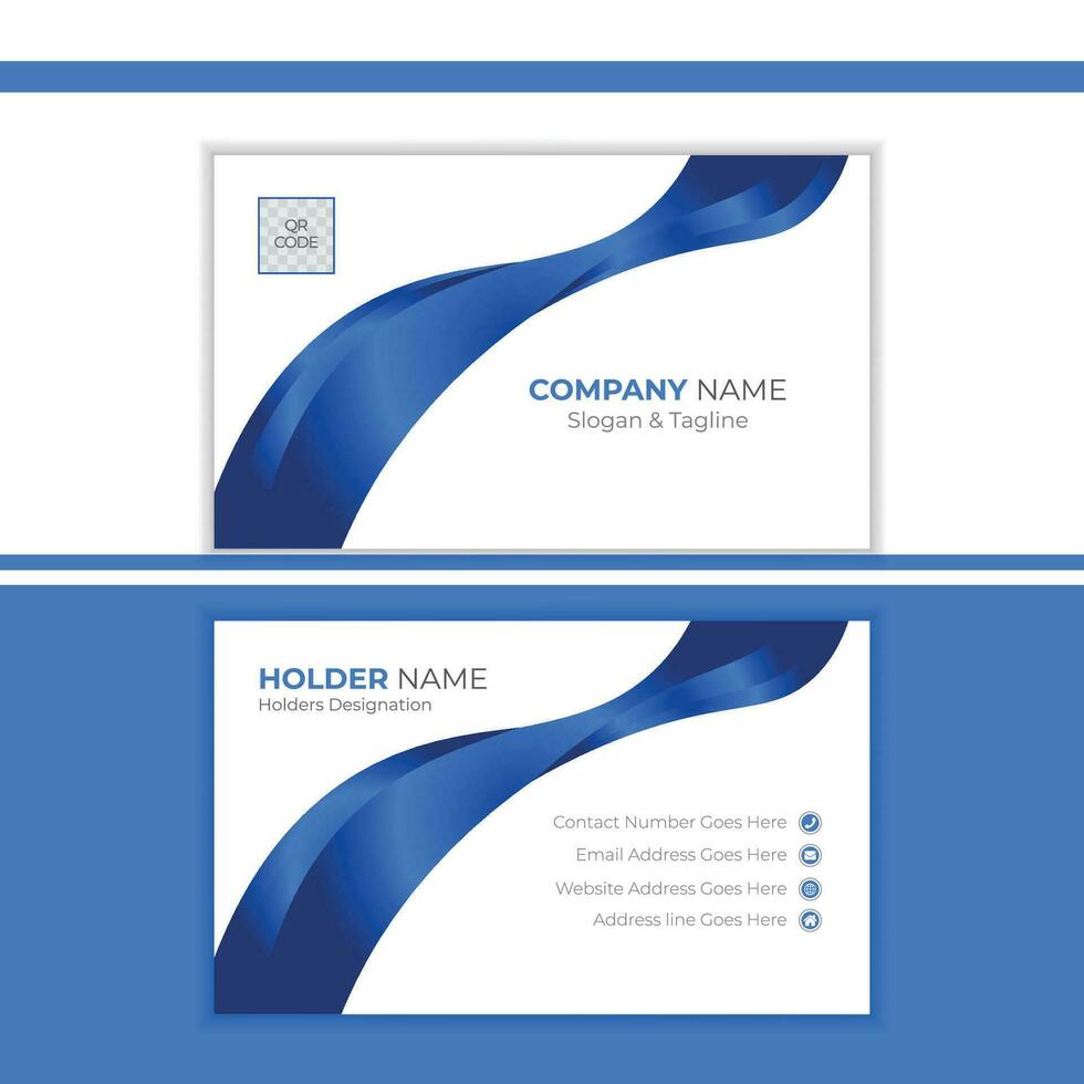 Modern and professional business card design template vector