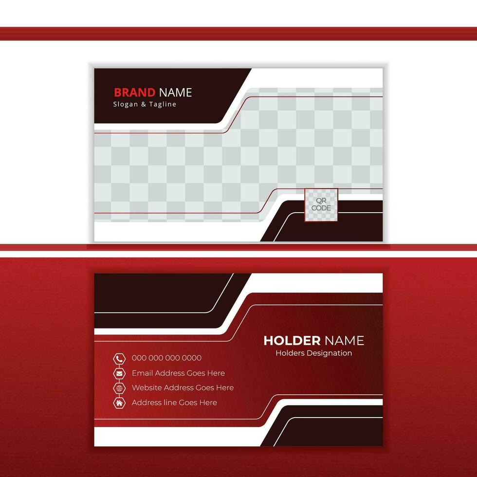 Business Card Design Template vector