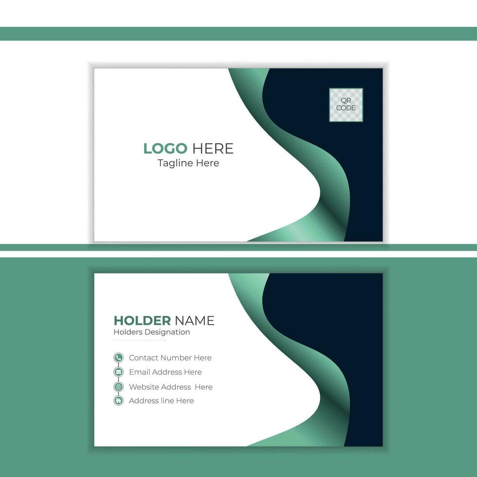 Stylish Business Card Design Layout vector