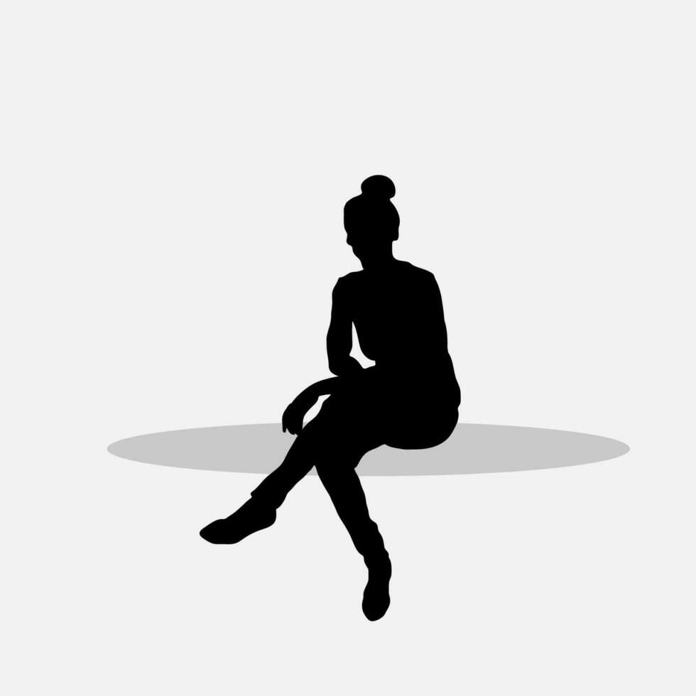 Women sitting vector png