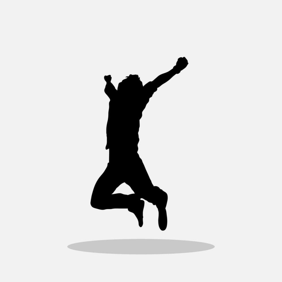 Men jumping vector png