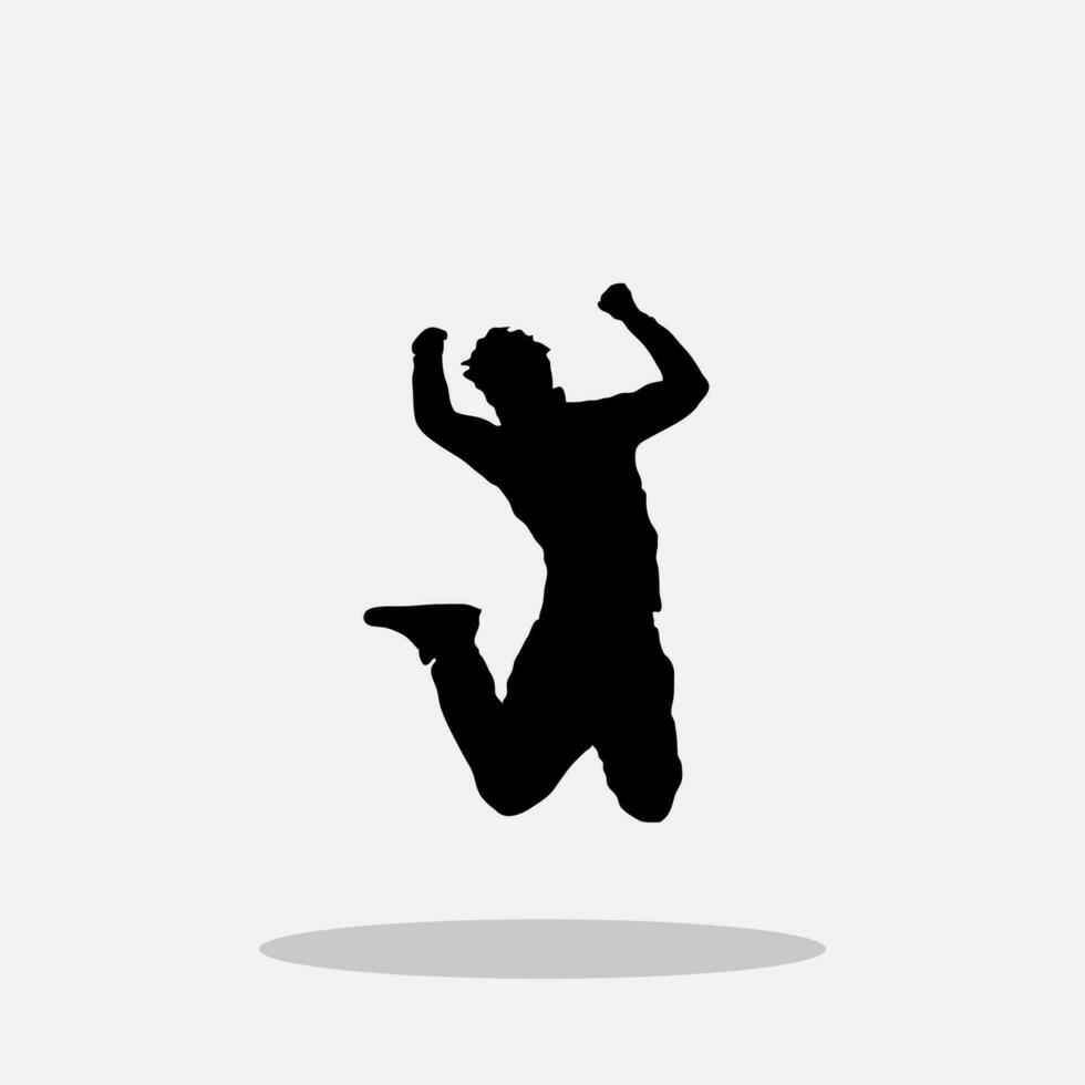 Men jumping vector png