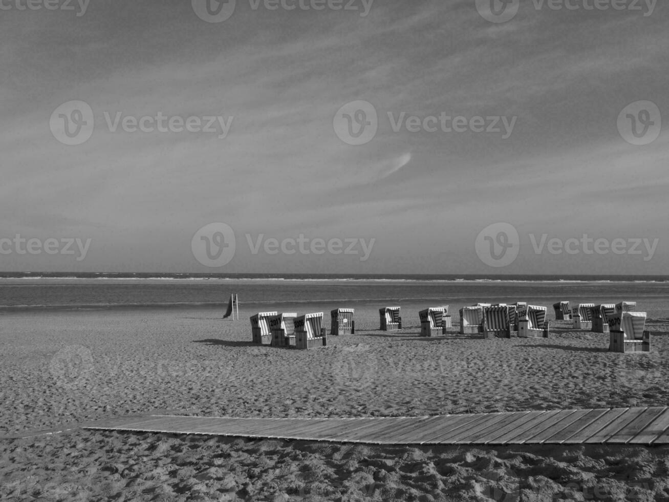 verano hora a el alemán norte mar foto