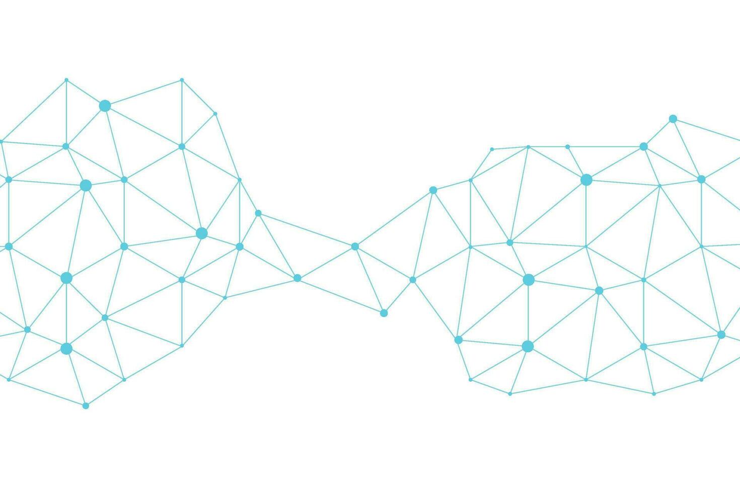 Technology Network connections on white background vector