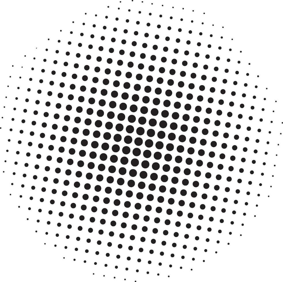 Halftone Pattern Dot Circle vector