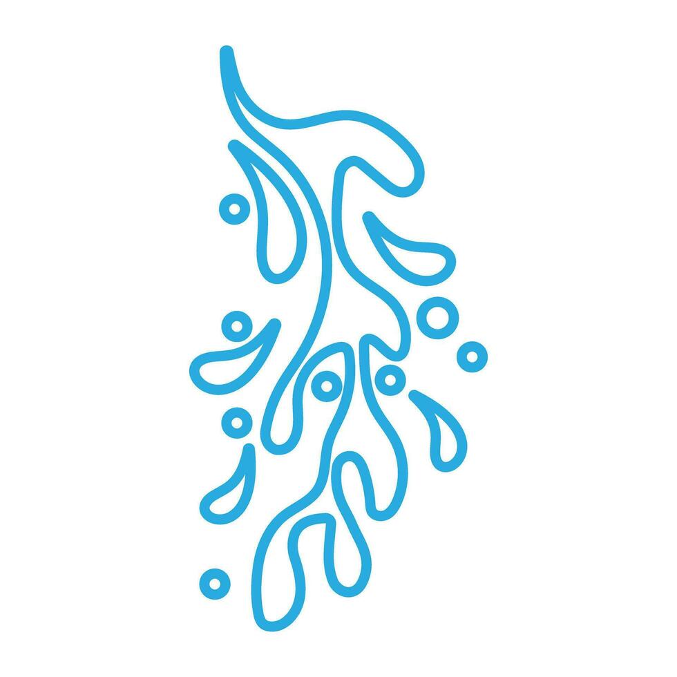 Water drops icon vector. Water illustration sign. Spray symbol. Ocean logo. Sea mark. vector