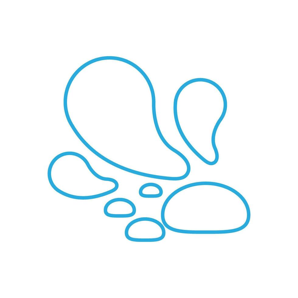 Water drops icon vector. Water illustration sign. Spray symbol. Ocean logo. Sea mark. vector