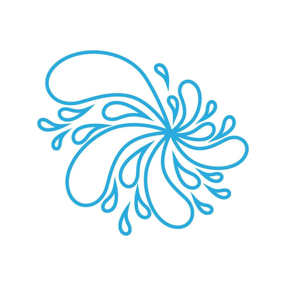 Water drops icon vector. Water illustration sign. Spray symbol. Ocean logo. Sea mark. vector