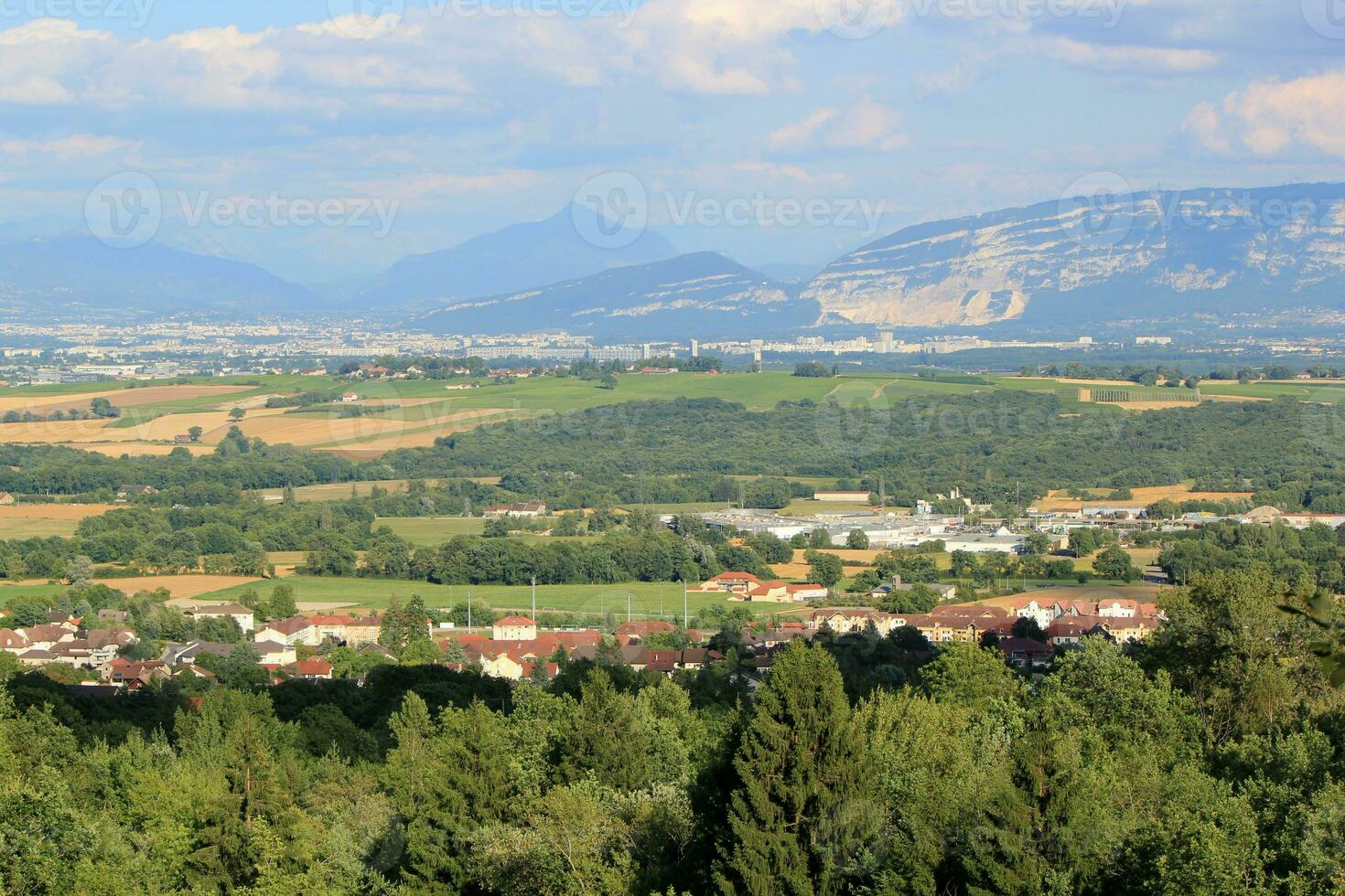 View of Geneva canton, Switzerland photo