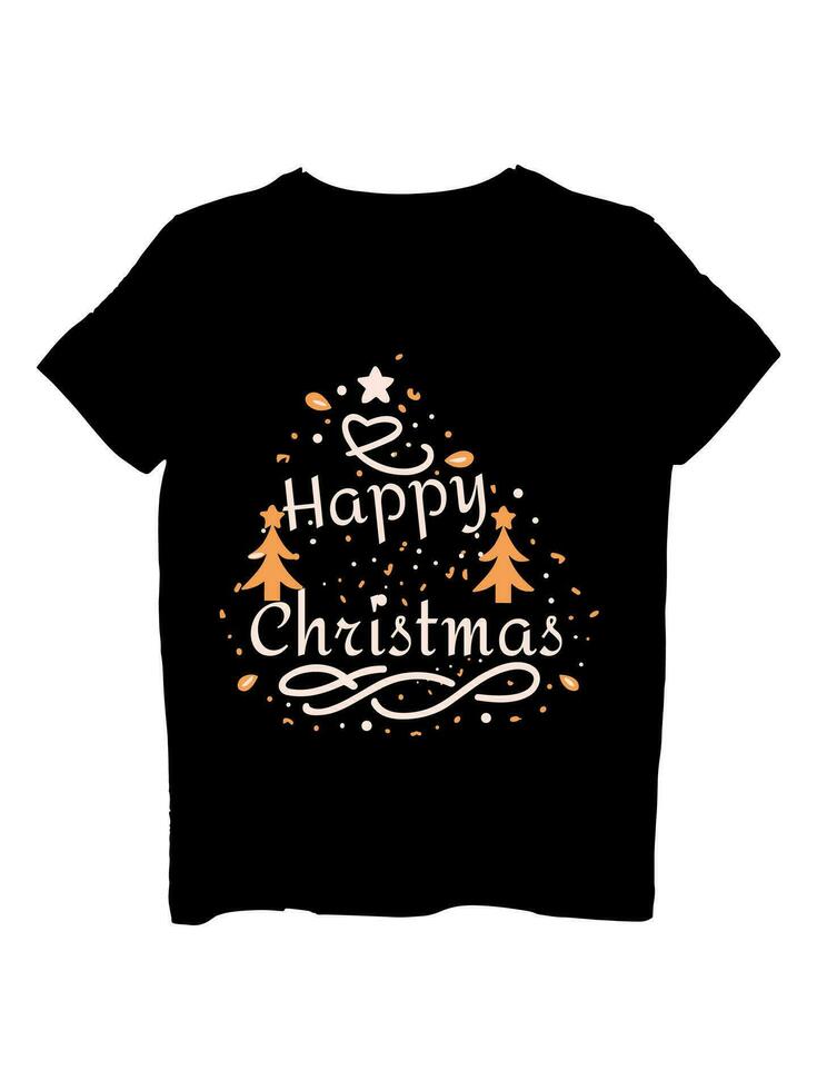 Happy Merry Christmas t-shirt design vector