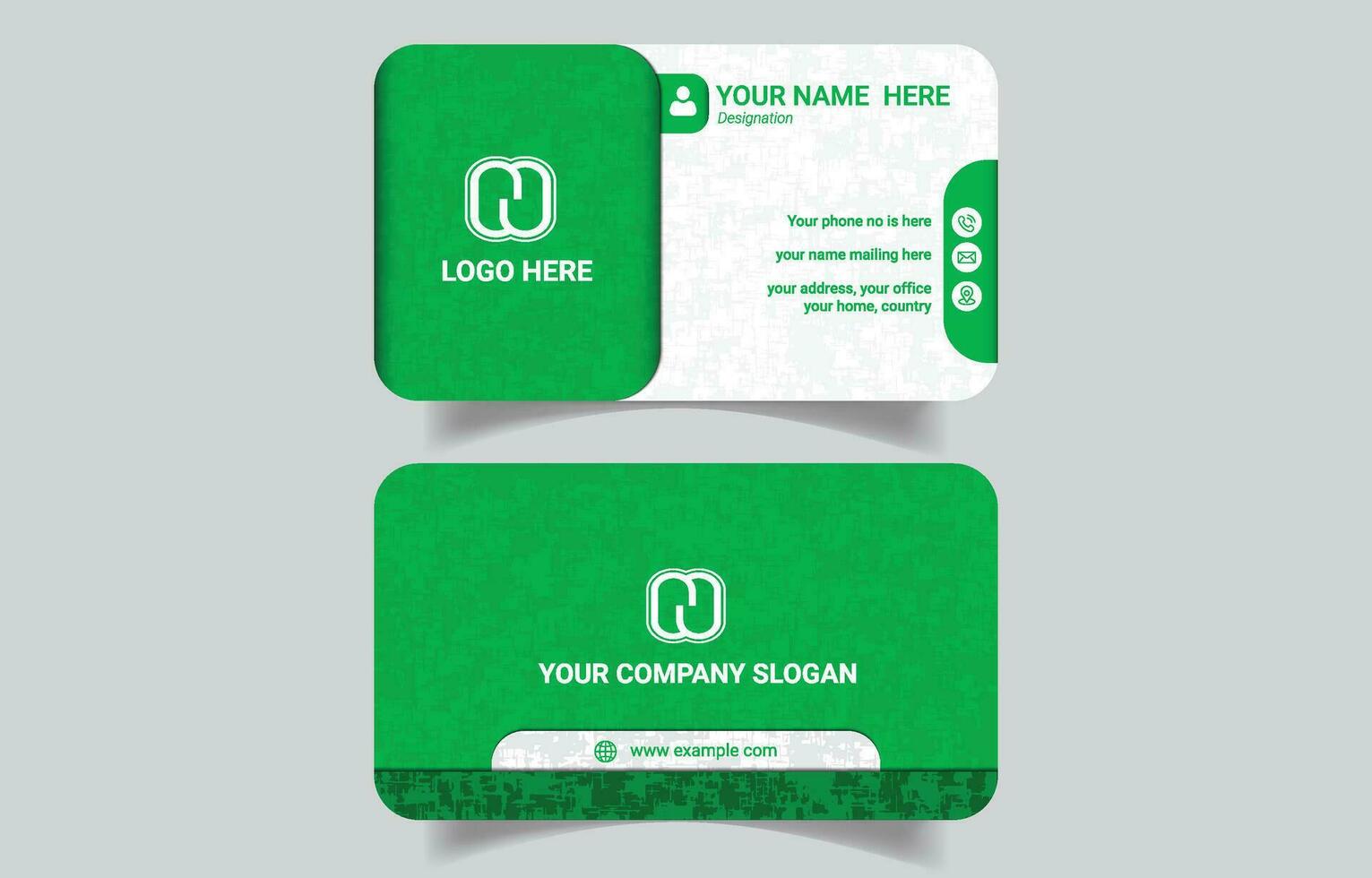 Unique creative modern business card design template vector