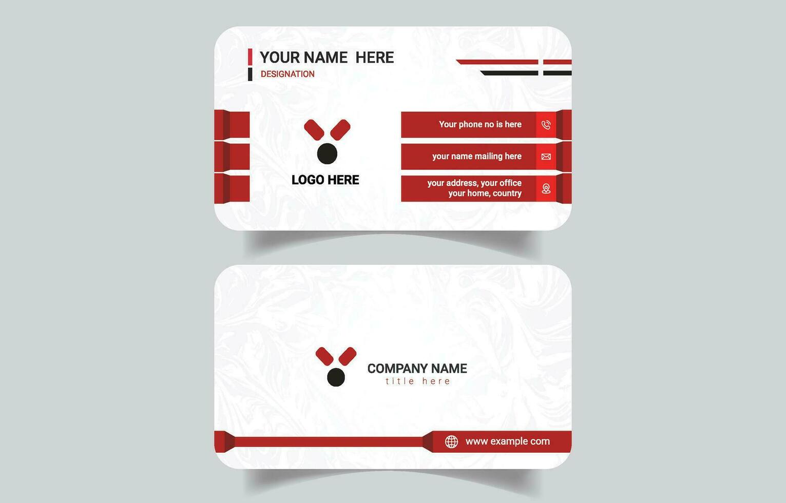 Elegant creative business card design template vector
