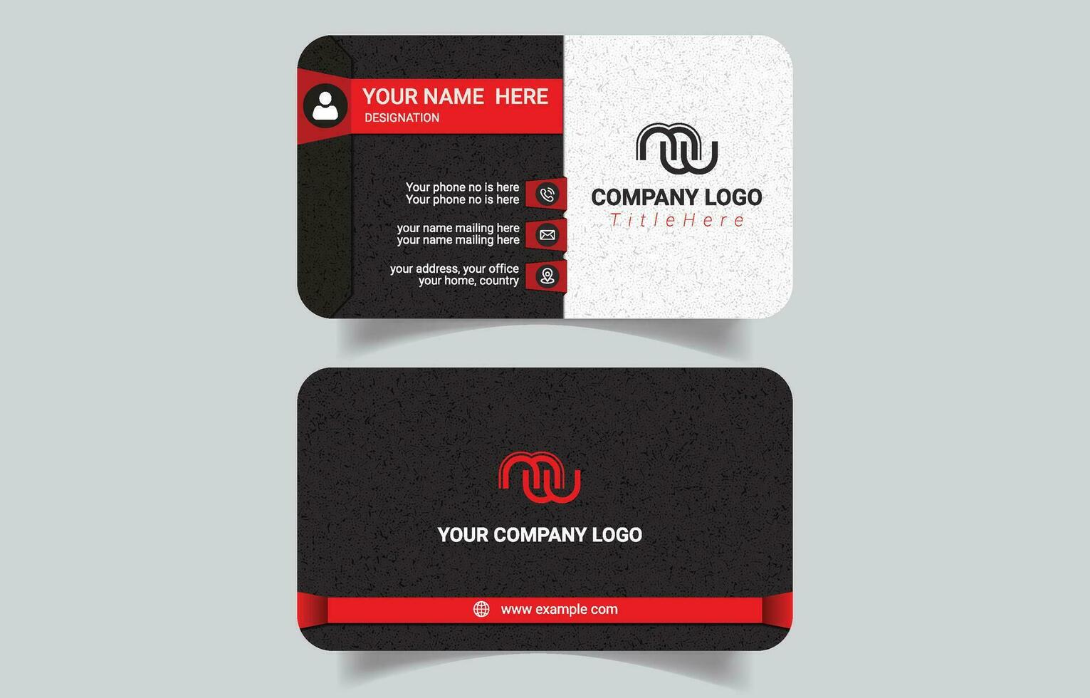 Modern creative luxury business card design template vector