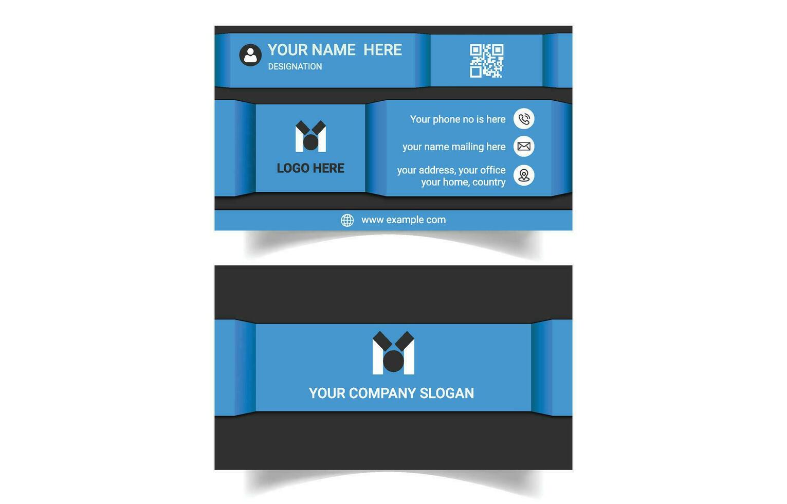 Elegant creative modern business card design template vector