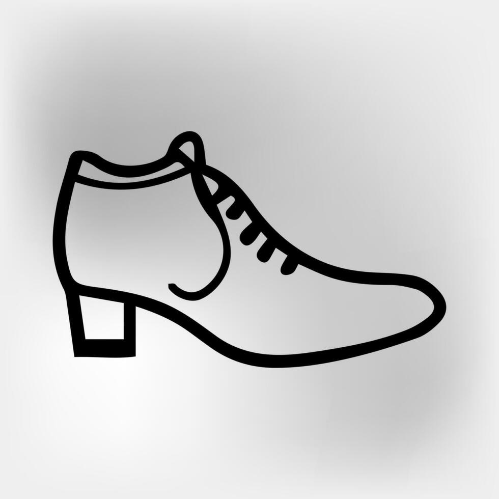 vector shoe icon illustration vector isolated on white background