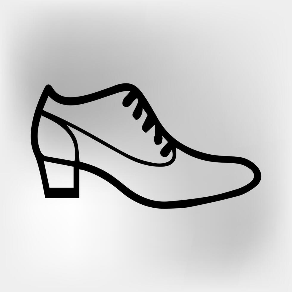 vector shoe icon illustration vector isolated on white background