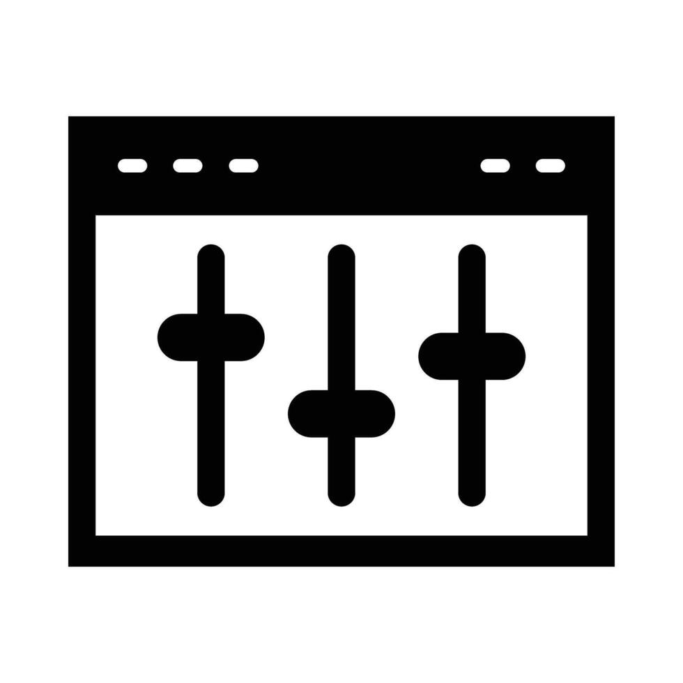 Equalizer Vector Glyph Icon For Personal And Commercial Use.