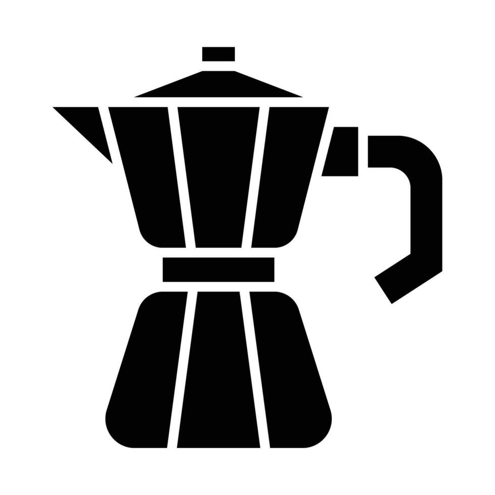 Moka Pot Vector Glyph Icon For Personal And Commercial Use.