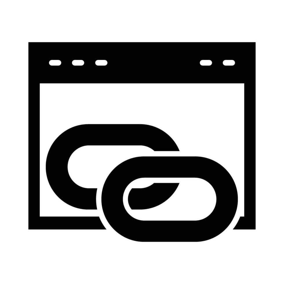 Link Vector Glyph Icon For Personal And Commercial Use.