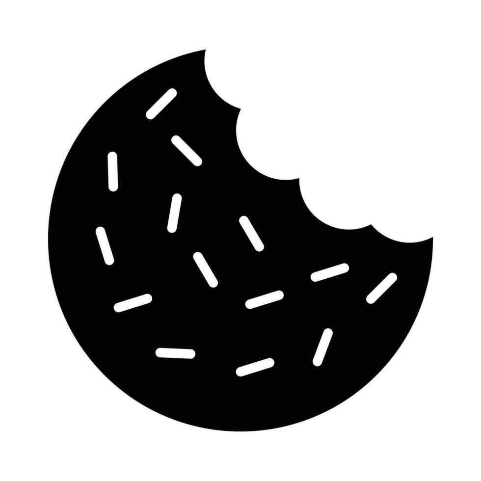 Cookie Vector Glyph Icon For Personal And Commercial Use.
