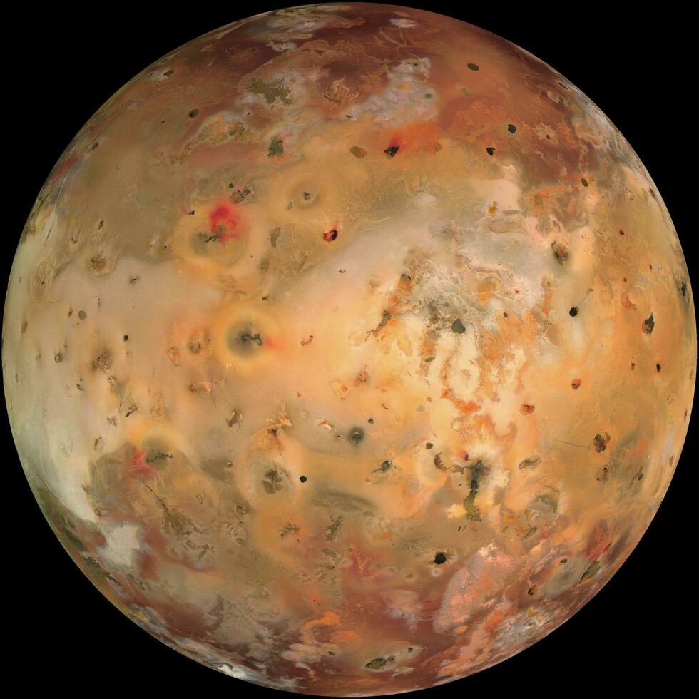 Io, volcanic satellite closest to planet Jupiter. High resolution image. photo