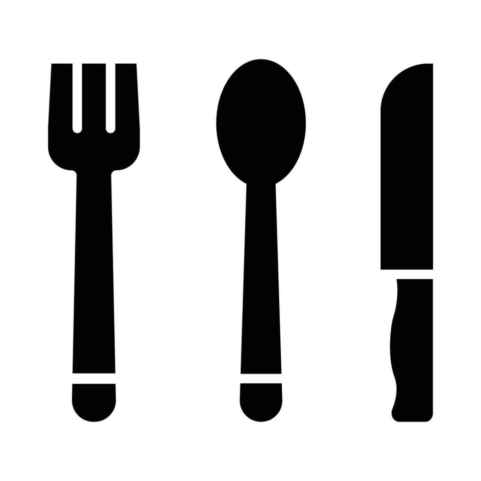 Cutlery Vector Glyph Icon For Personal And Commercial Use.