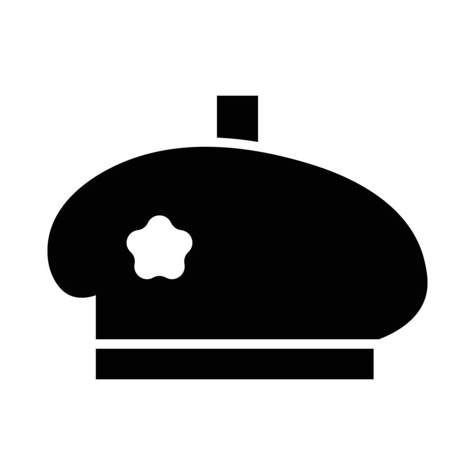 Beret Vector Glyph Icon For Personal And Commercial Use.