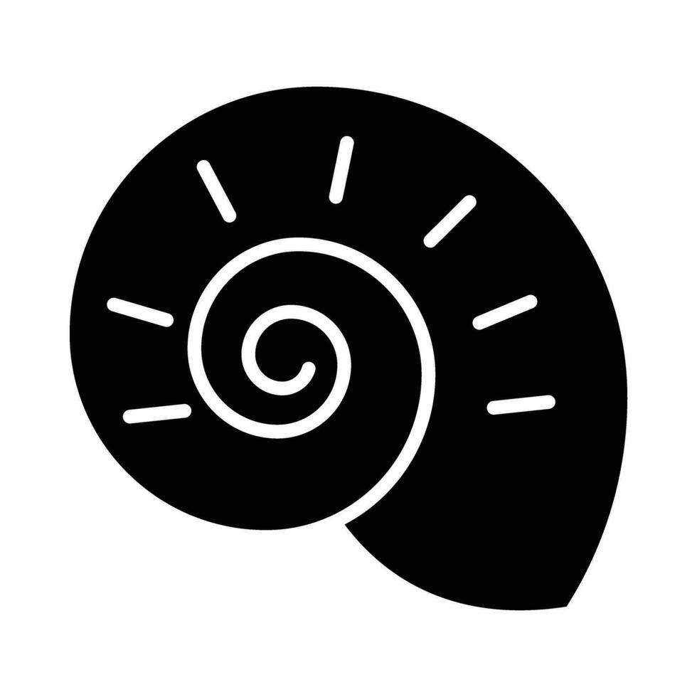 Shell Vector Glyph Icon For Personal And Commercial Use.