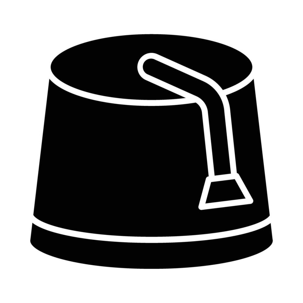 Fez Vector Glyph Icon For Personal And Commercial Use.