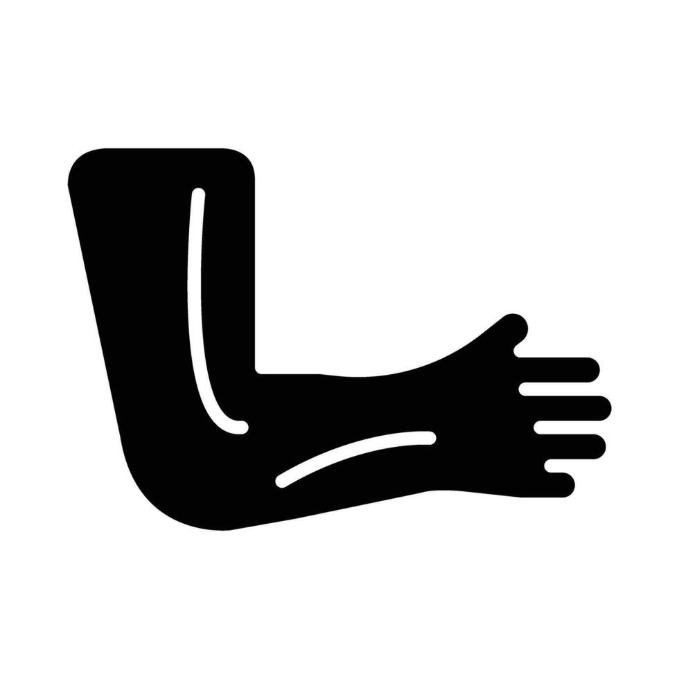 Arm Vector Glyph Icon For Personal And Commercial Use.
