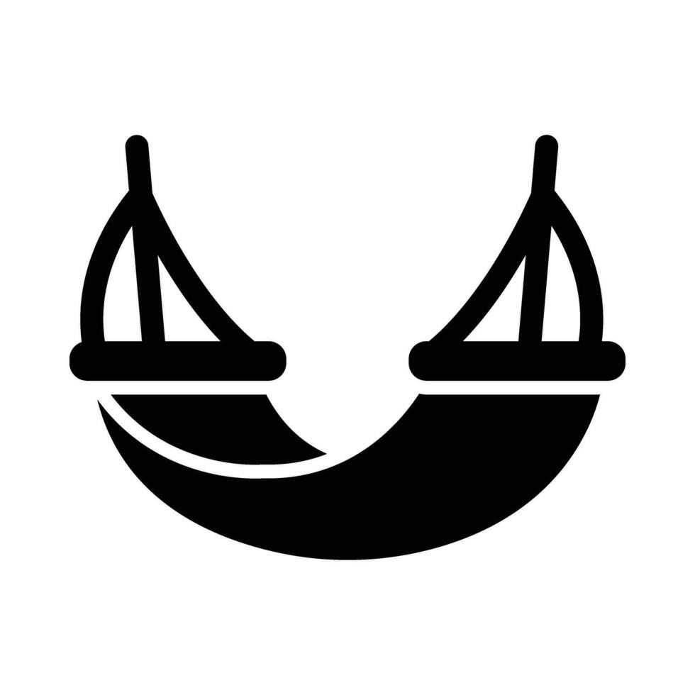 Hammock Vector Glyph Icon For Personal And Commercial Use.