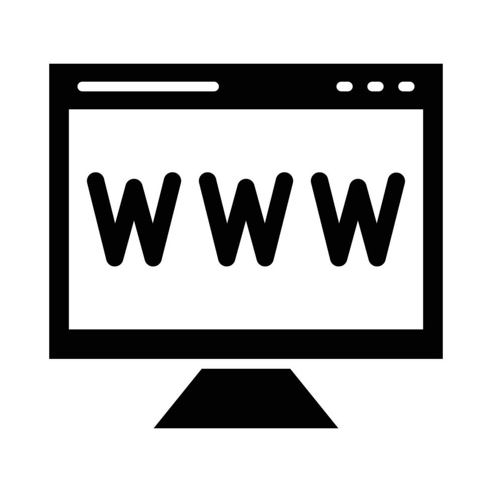 Website Vector Glyph Icon For Personal And Commercial Use.