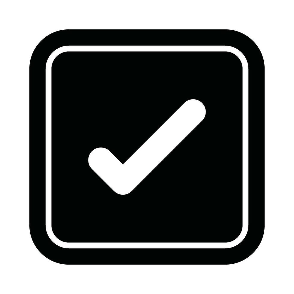 Tick Vector Glyph Icon For Personal And Commercial Use.