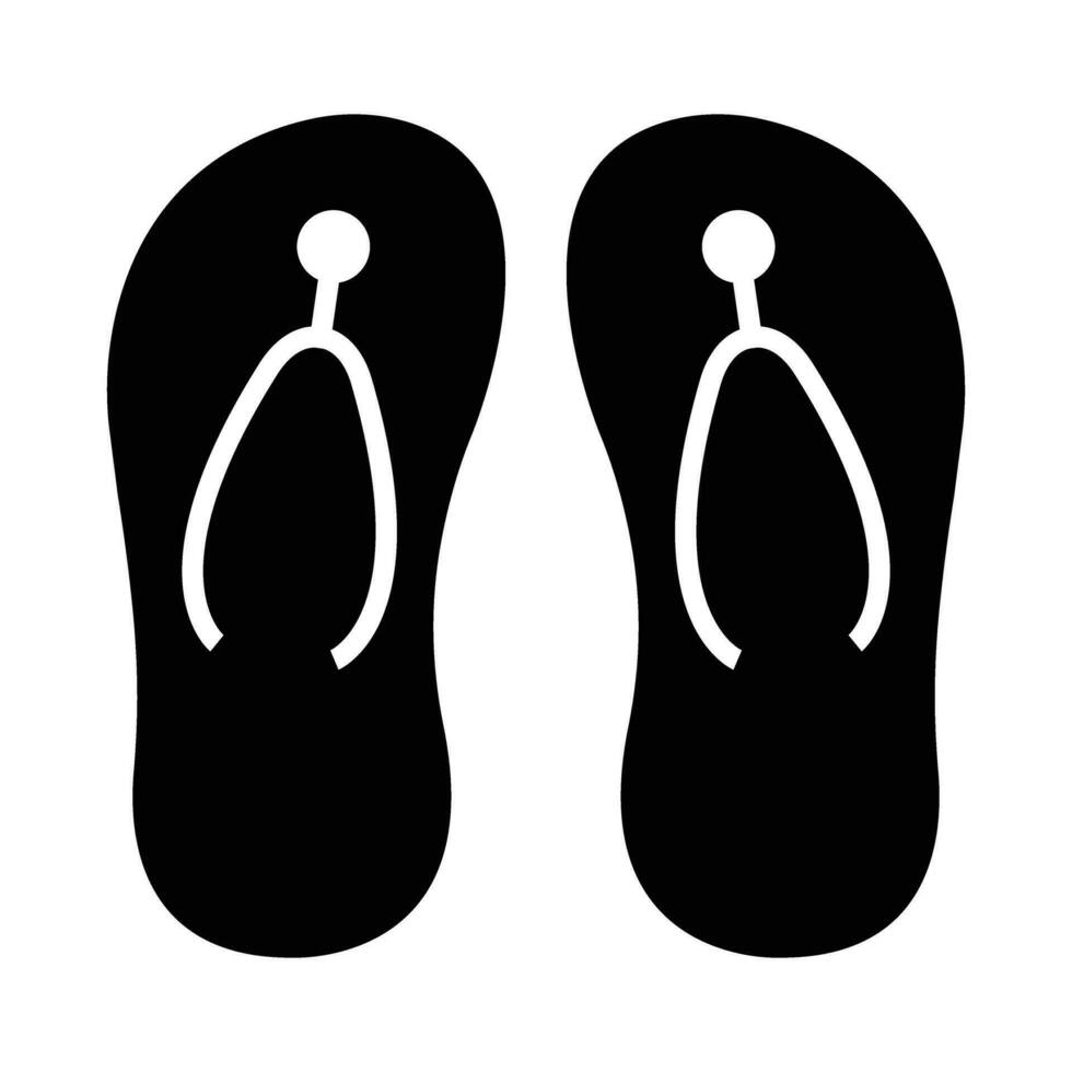Flip Flop Vector Glyph Icon For Personal And Commercial Use.
