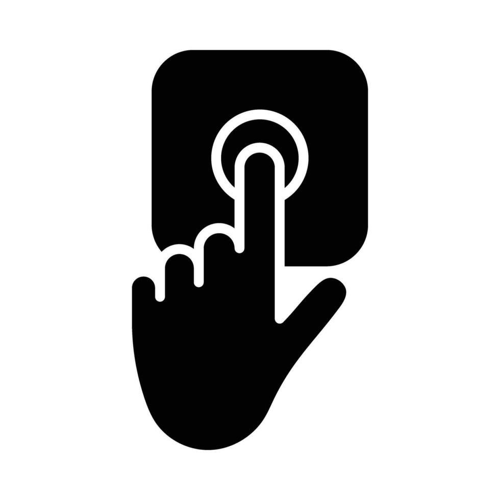 Emergency Button Vector Glyph Icon For Personal And Commercial Use.