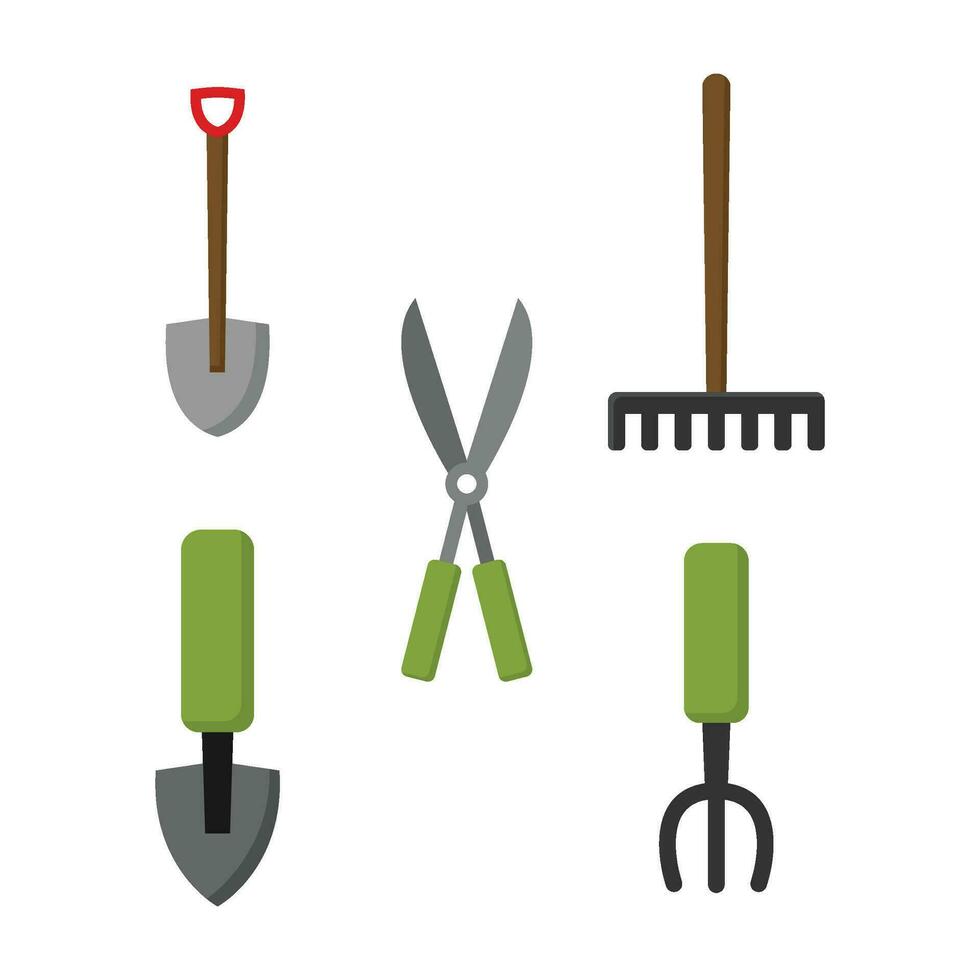 Gardening Element Vector Flat Design