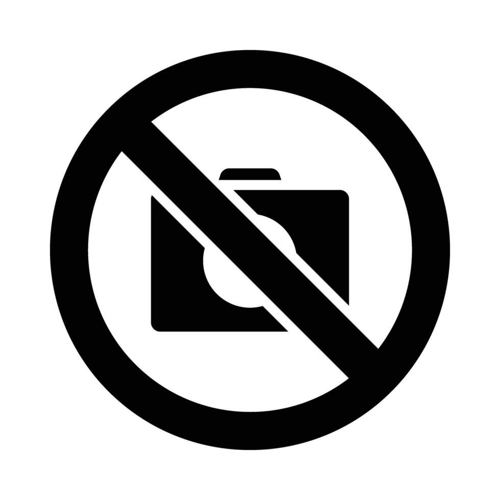 No Photo Vector Glyph Icon For Personal And Commercial Use.