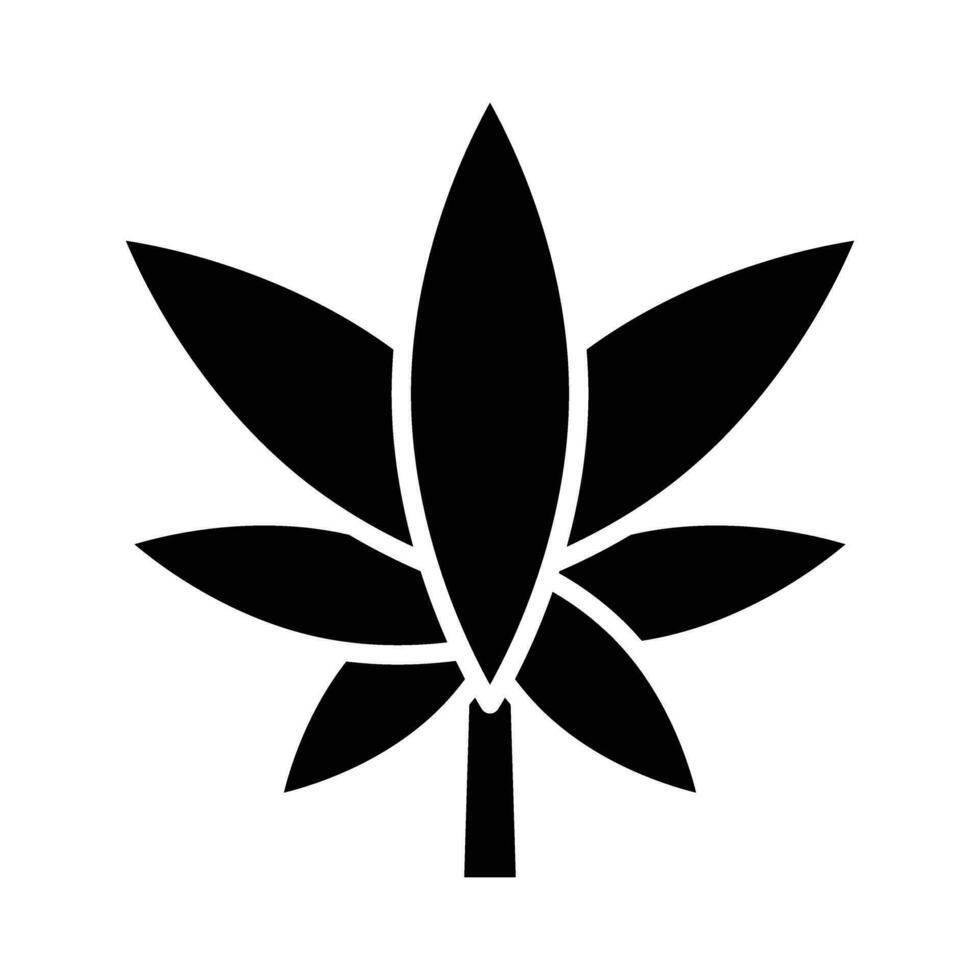 Cannabis Vector Glyph Icon For Personal And Commercial Use.