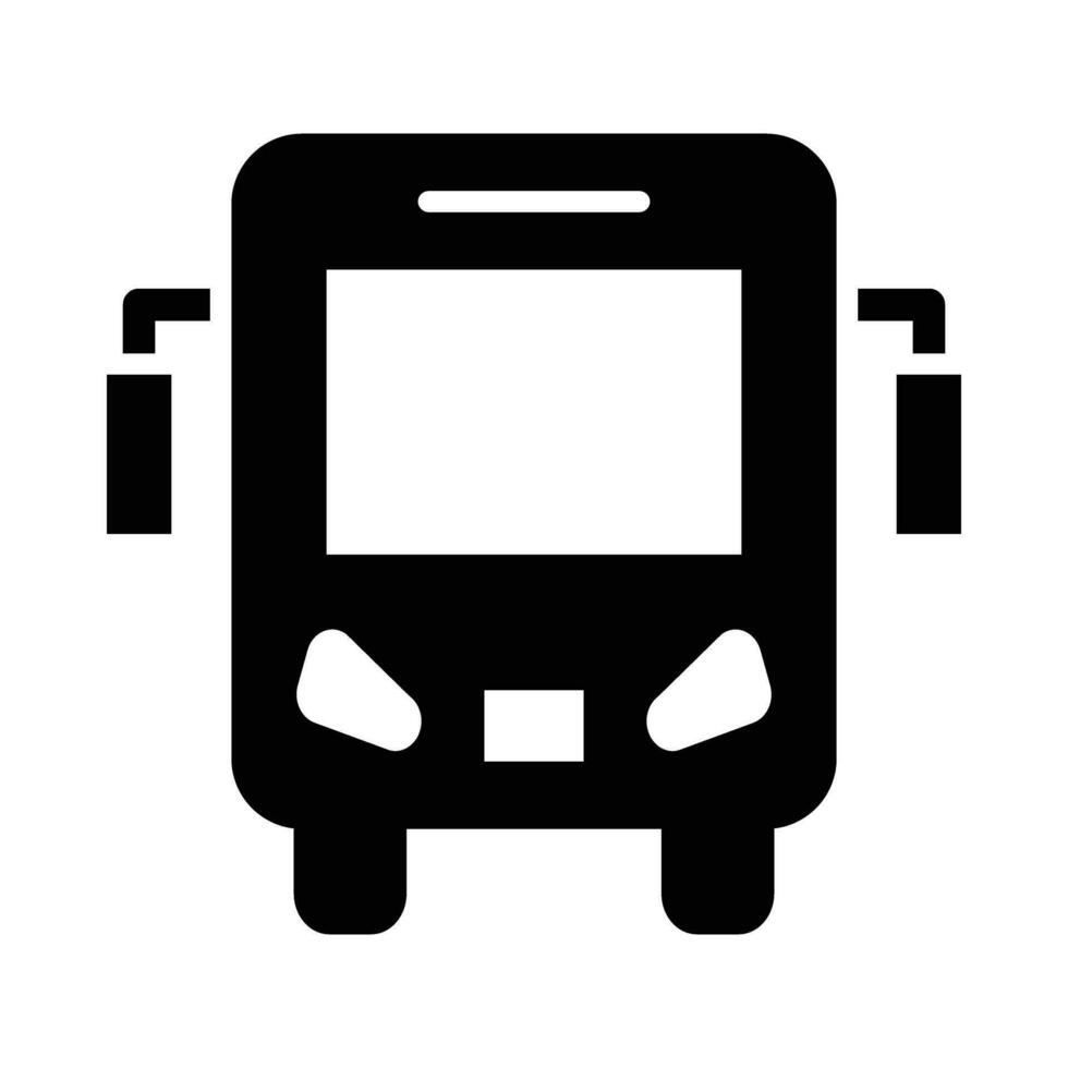 Bus Vector Glyph Icon For Personal And Commercial Use.