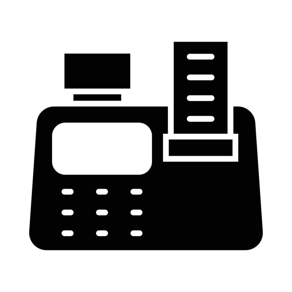 Cash Machine Vector Glyph Icon For Personal And Commercial Use.