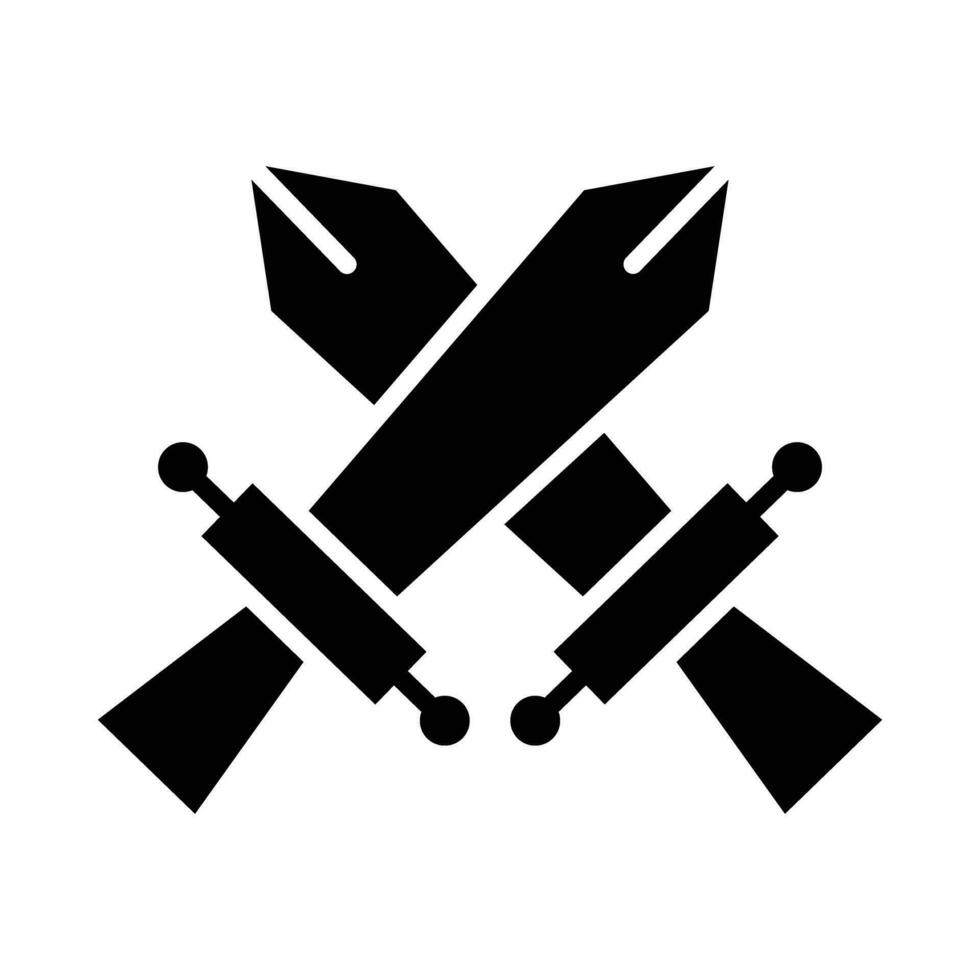 Fighting Vector Glyph Icon For Personal And Commercial Use.