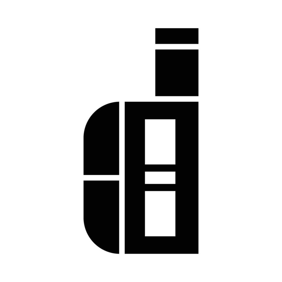 Vape Vector Glyph Icon For Personal And Commercial Use.