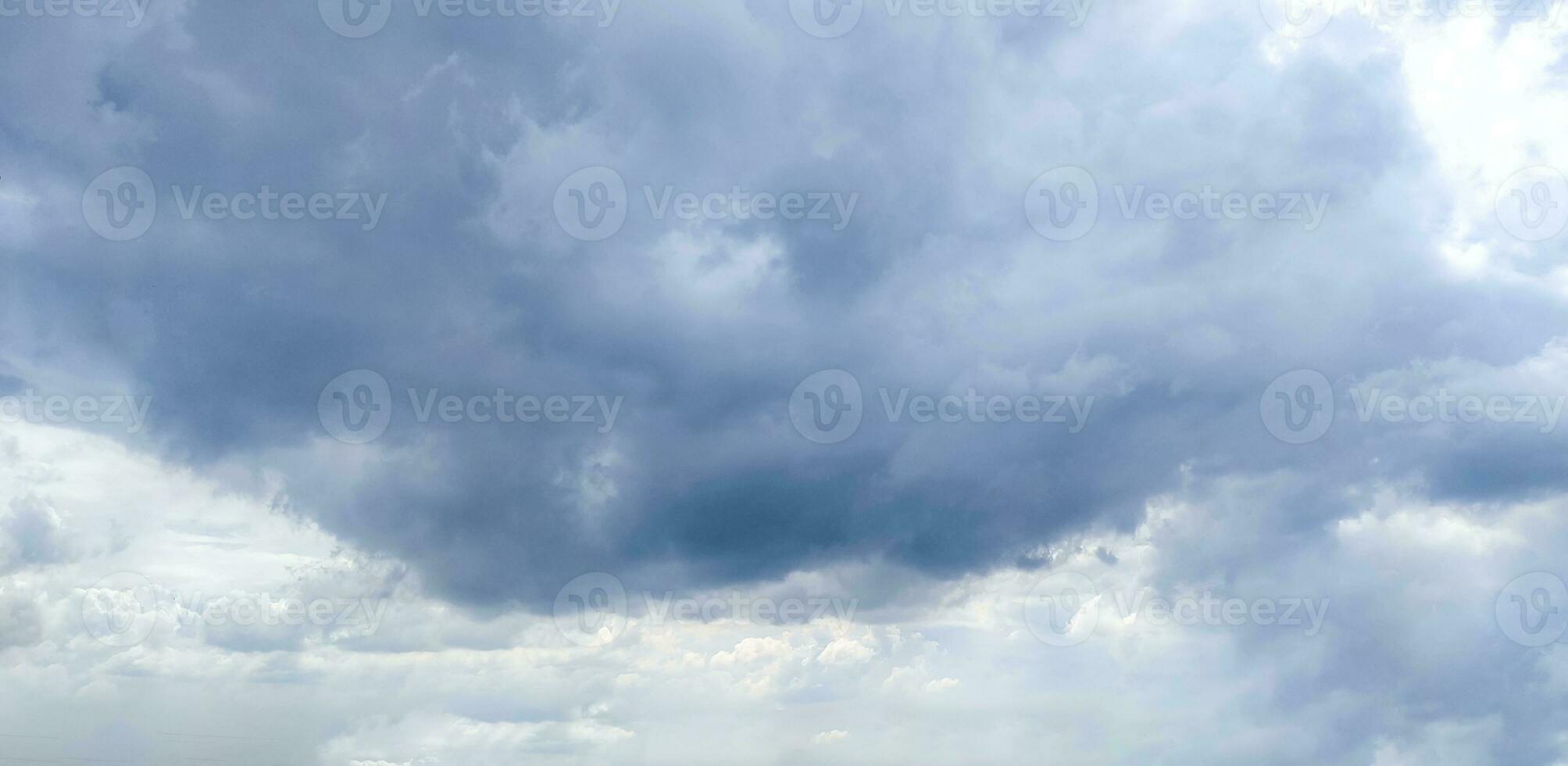 Blue sky and white cloud clear summer view, a large white cloud is in the sky, a blue sky with clouds and some white clouds photo